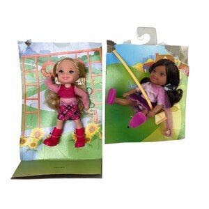 Barbie Kelly & Friends, Kelly & Kenzie Dolls New old stock w/ damaged packaging